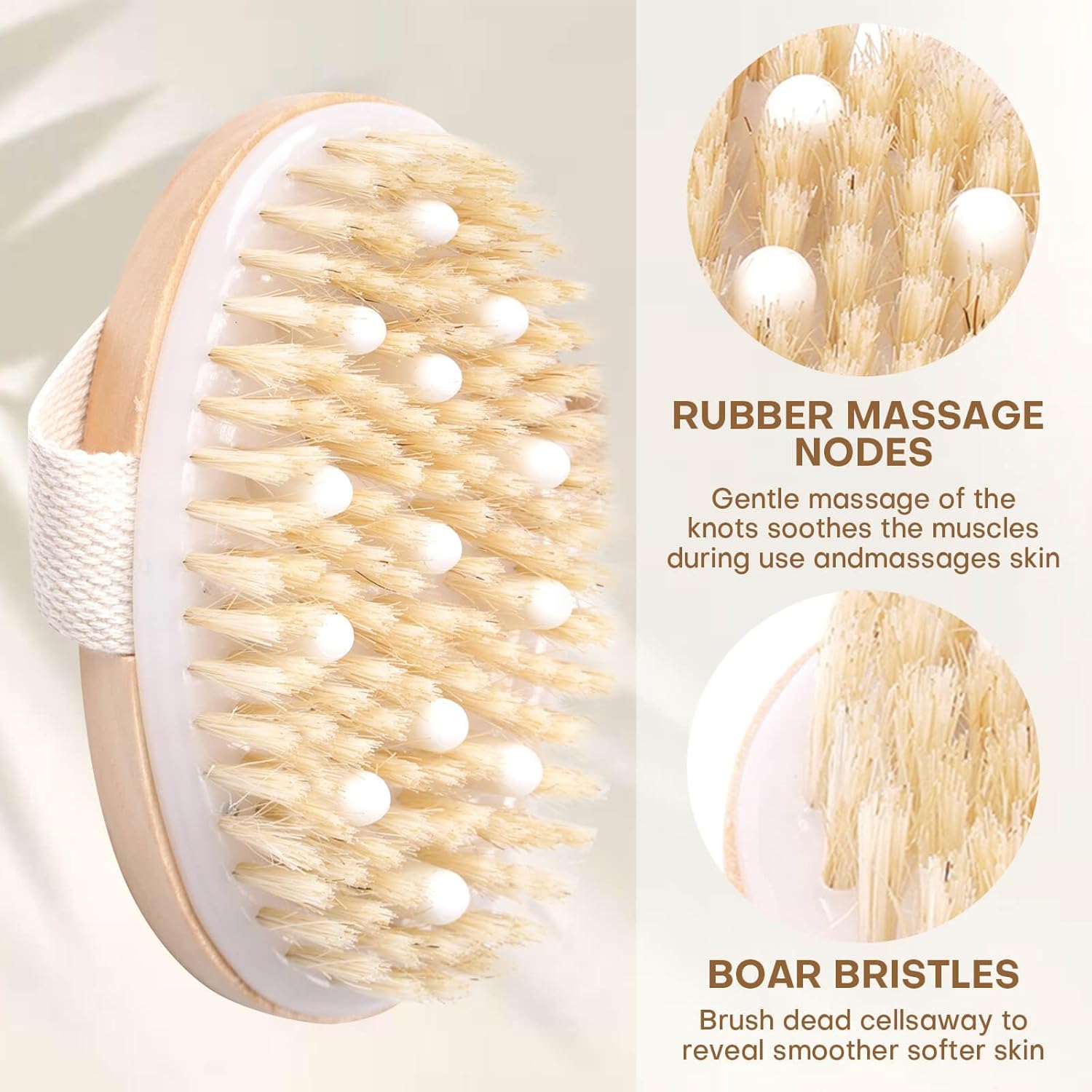 2 Pack Dry Brushing Body Brush